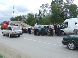 Samsun' da trafik kazası:2 ölü