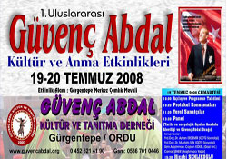 1.Uluslararası Güvenç Abdal Kültür ve Anma Etkinlikleri