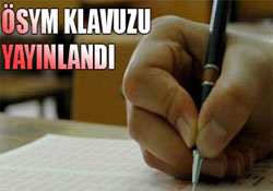 ÖSS klavuzu yayınlandı