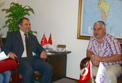 Rus Tümgeneral Vali Kaban' ı ziyaret etti