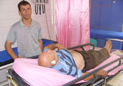 Fındık topalrken hastanelik oldu