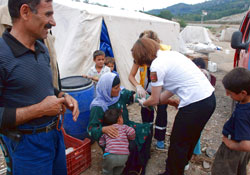 Doğulu  fındık işçilerine sağlık kontrolü