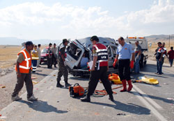 Giresun'a giden araç kaza yaptı:5 ölü