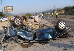 Samsun'da kaza;5 ölü, 4 yaralı