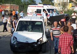 Ordu'da kaza;5 yaralı