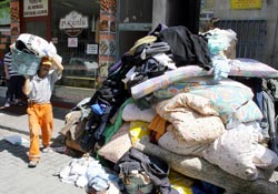 Samsun'da çöp evden 9 ton çöp çıktı