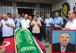 Ölen işçi toprağa verildi