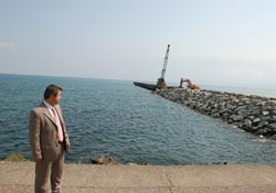 Fatsa iskelesi onarılıyor