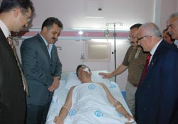 Başkan Çarkçı Trafik kazasında yaralandı