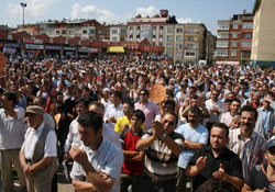 Bulancak'ta fındık mitingi yapıldı