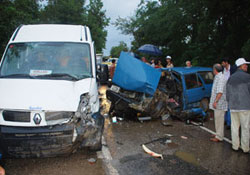 Fatsa'da kaza:1 ağır , 3 yaralı