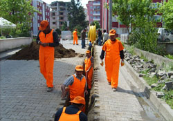 Doğalgaz çalışmaları devam ediyor