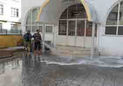 Ünye sokaklarında bayram temizliği