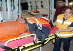 Çöp Kamyonundan düştü hastanelik oldu