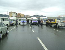 Ordu-Giresun dolmuşçuları karakolluk oldu