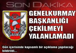 Genelkurmay; harekat bitmedi...