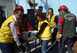 Tatbikat gerçeğini aratmadı