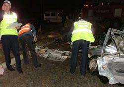 Ulubey'de trafik kazası:4 yaralı