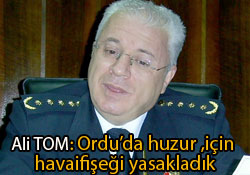 Ordu'da havai fişek yasaklandı!