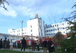 Devlet Hastanesi'nde yangın