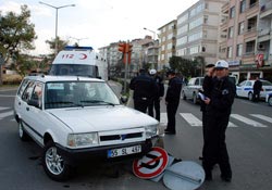 Trafikte sara krizi kaza yaptırdı