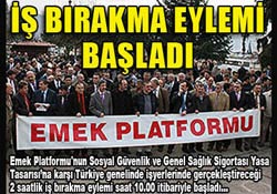 İşçiler iş bıraktı