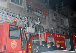 Ordu'da ev yangını