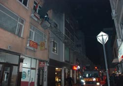 Ordu'da noterde yangın