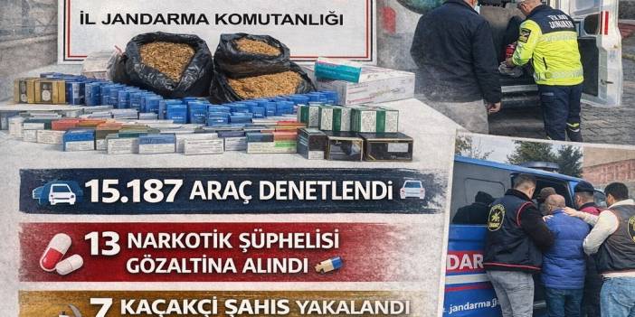 ORDU’DA JANDARMADAN BİR HAFTADA YOĞUN DENETİM