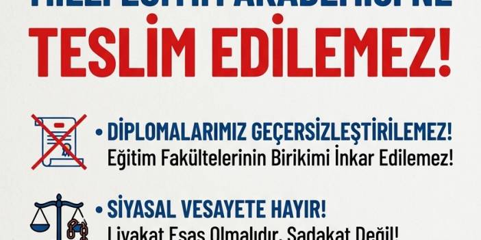 "Öğretmen yetiştirme sistemi tasfiye ediliyor"