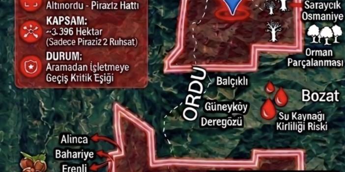 ORDU VE GİRESUN SINIRINDA MADEN KUŞATMASI: DEVASA RUHSAT ALANI İKİ İLİ TEHDİT EDİYOR!