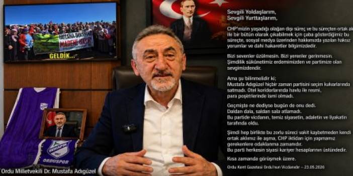 Mustafa ADIGÜZEL:  Bu parti herkesin siyasi kariyer hesaplarının üstündedir.