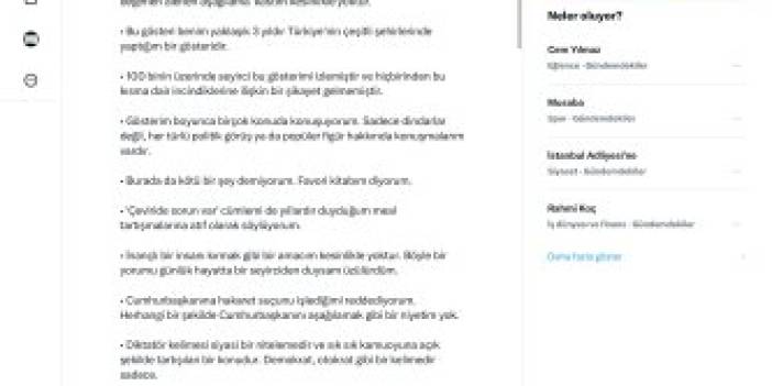 Atilla Taş'ın Twitter'daki yazısında ​​​​​​​Deniz Göktaş’ın savunması: