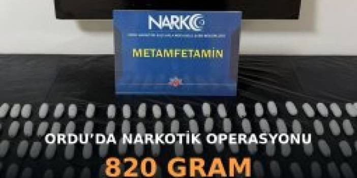 Ordu’da 820 gram metamfetamin ele geçirildi: 4 tutuklama