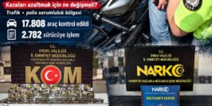 ORDU’DA BİR HAFTADA 43 TRAFİK KAZASI: 52 KİŞİ YARALANDI