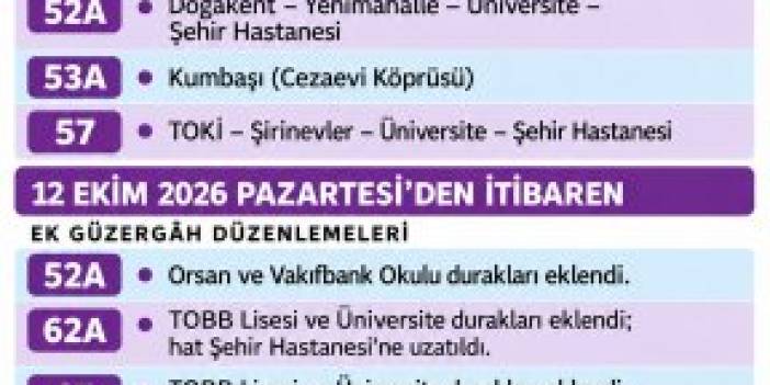 ALTINORDU’DA ŞEHİR HASTANESİ’NE DOLMUŞ GÜZERGÂHLARI BELLİ OLDU