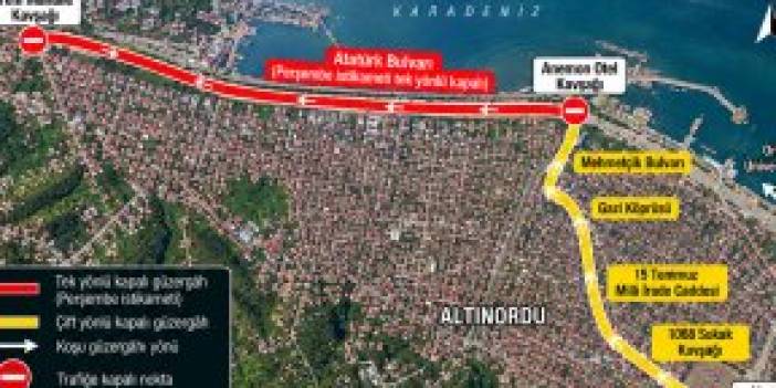 2. ULUSLARARASI ORDU YARI MARATONU NEDENİYLE BAZI YOLLAR TRAFİĞE KAPATILACAK